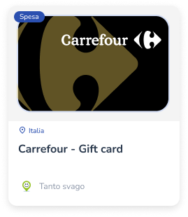 Gift Card Carrefour app - piattaforma welfare mysarma
