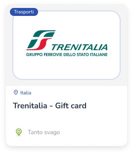 Gift Card Trenitalia app - piattaforma welfare mysarma